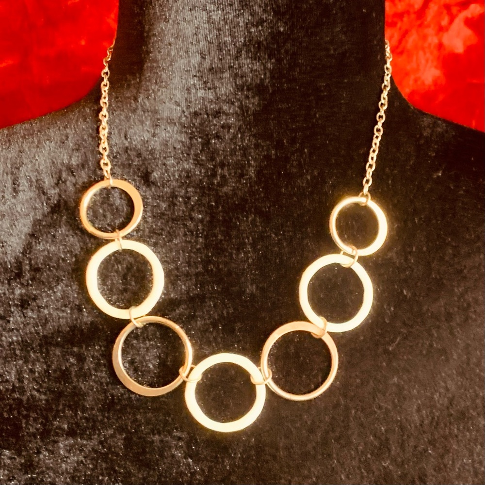 Modern Gold Geometric Necklace